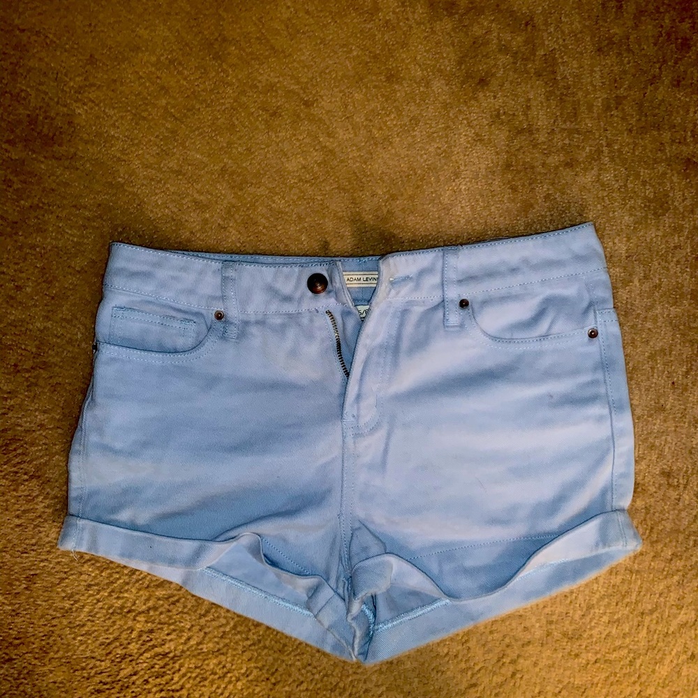 Baby blue boyfriend shorts